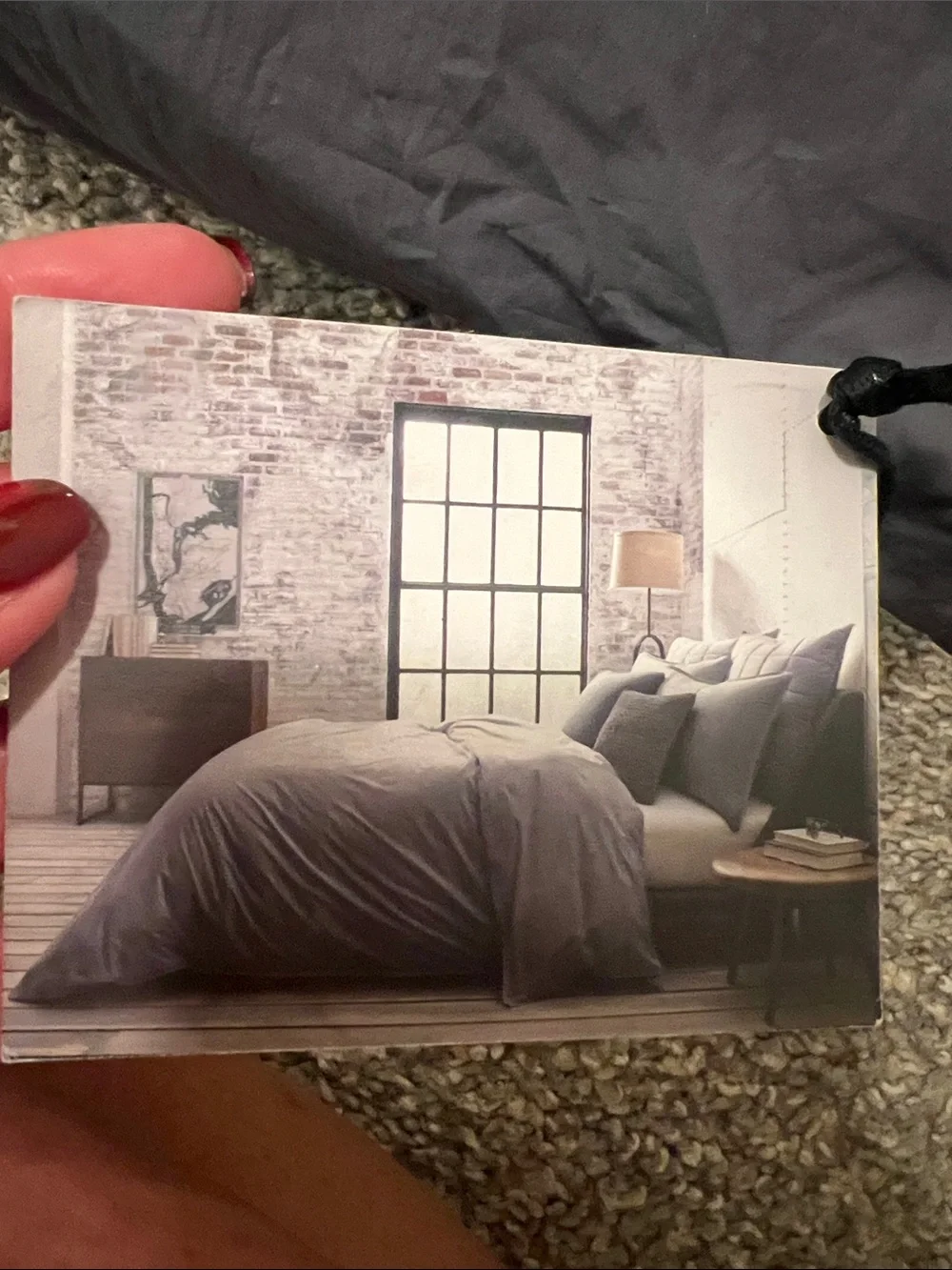 Kenneth Cole Gray Down Duvet Cover-Full/Queen size
